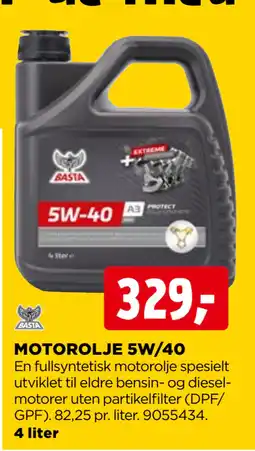 jem & fix MOTOROLJE 5W/40 tilbud