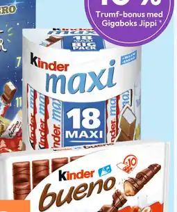 Gigaboks Kinder Maxi tilbud