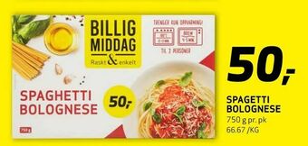 Bunnpris Spagetti bolognese tilbud