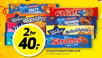 Bunnpris Utvalgte nidar storplater tilbud