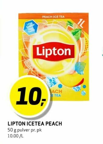 Bunnpris Lipton icetea peach tilbud