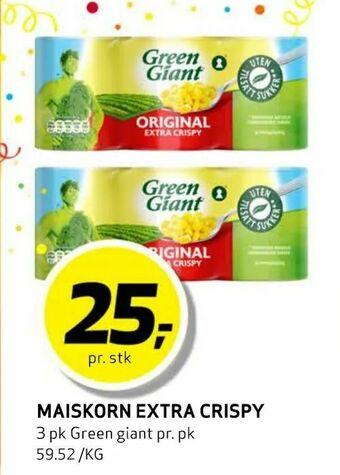 Bunnpris Maiskorn extra crispy tilbud