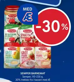 Rema 1000 Semper barnemat tilbud