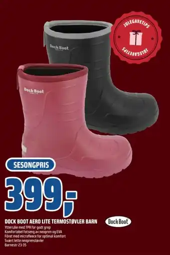 Coop Obs Dock boot aero lite termostøvler barn tilbud