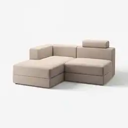 IKEA JÄttebo 2,5-seters modulsofa med sjeselong, venstre med nakkestøtte/samsala gråbeige tilbud