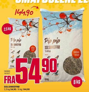 Europris Solsikkefrø tilbud