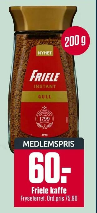 Europris Friele kaffe tilbud