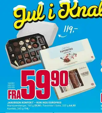 Europris Jakobsen konfekt - kun hos europris tilbud