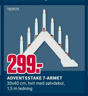 Europris Adventsstake 7-armet tilbud