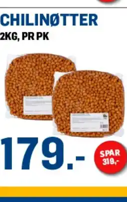 Price Lagerbutikk Chilinøtter tilbud