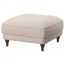 IKEA Esseboda Fotskammel, Knäbäck lys beige/brun tilbud