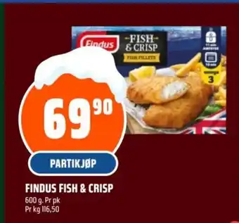 Coop Obs FINDUS fish & crisp tilbud