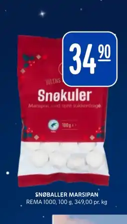 Rema 1000 Snøballer marsipan tilbud