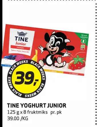 Bunnpris TINE YOGHURT JUNIOR tilbud