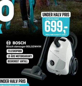 Skousen Bosch støvsuger BGLS2WH1H tilbud