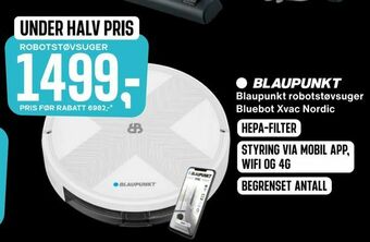 Skousen Blaupunkt robotstøvsuger Bluebot Xvac Nordic tilbud