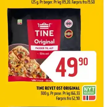 Coop Prix TINE revet ost original tilbud