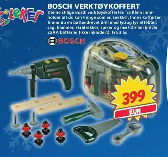 Extra Leker Bosch verktøykoffert tilbud