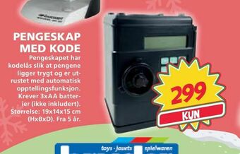 Extra Leker Pengeskap med kode tilbud