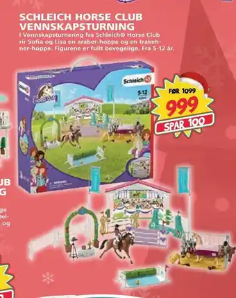Extra Leker Schleich horse club vennskapsturning tilbud