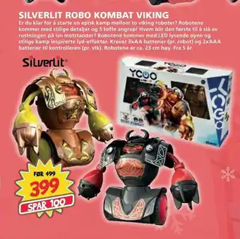 Extra Leker Silverlit robo kombat viking tilbud