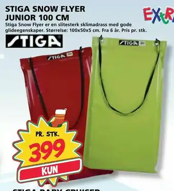 Extra Leker Stiga snow flyer junior 100 cm tilbud