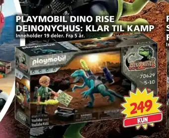 Extra Leker Playmobil dino rise deinonychus: klar til kamp tilbud