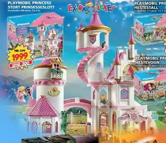 Extra Leker Playmobil princess stort prinsesseslott tilbud