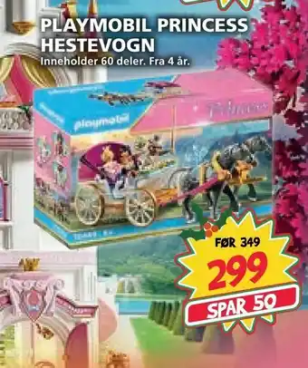 Extra Leker Playmobil princess hestevogn tilbud
