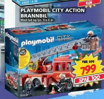 Extra Leker Playmobil city action brannbil tilbud