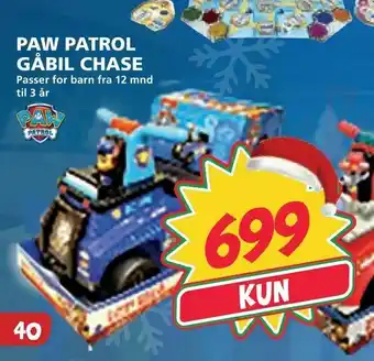 Extra Leker Paw patrol gåbil chase tilbud