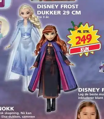 Extra Leker Disney frost dukker 29 cm tilbud