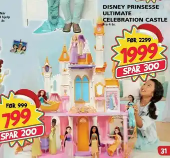 Extra Leker Disney prinsesse ultimate celebration castle tilbud