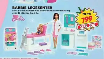 Extra Leker Barbie legesenter tilbud