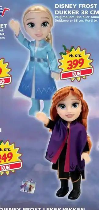 Extra Leker Disney frost dukker 38 tilbud