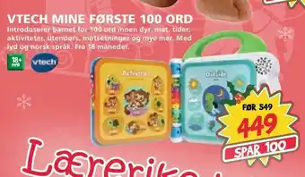Extra Leker Vtech mine første 100 ord tilbud