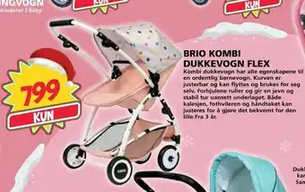 Extra Leker Brio kombi dukkevogn flex tilbud