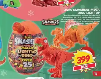 Extra Leker Zuru smashers mega dino light up tilbud
