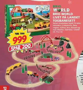 Brio world livet på landet togbanesett