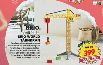 Extra Leker Brio world tårnkran tilbud
