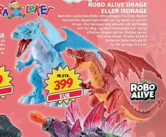 Extra Leker Robo alive drage eller isdrage tilbud