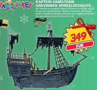 Extra Leker Kaptein sabeltann grevinnen spøkelsesskute tilbud