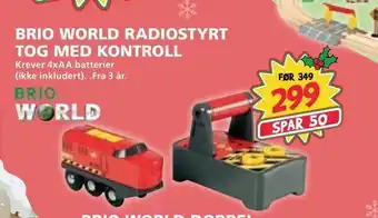 Extra Leker Brio world radiostyrt tog med kontroll tilbud