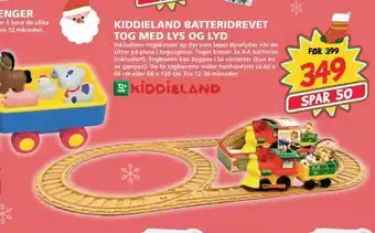 Extra Leker Kiddieland batteridrevet tog med lys og lyd tilbud