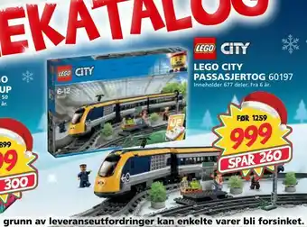 Extra Leker Lego city passasjertog tilbud
