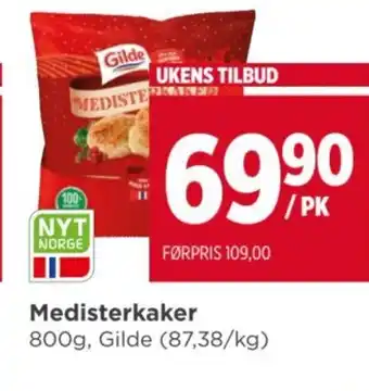 Meny GILDE Medisterkaker tilbud