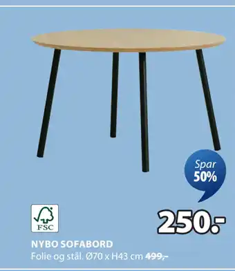 JYSK NYBO SOFABORD tilbud