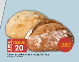 Coop Mega COOP STEINOVNSBAKT RUNDSTYKKE tilbud