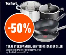 Coop Obs Tefal stekepanner, gryter og kasseroller tilbud
