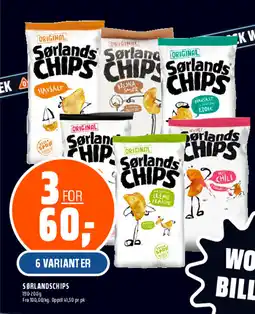 Coop Obs Sørlandschips tilbud